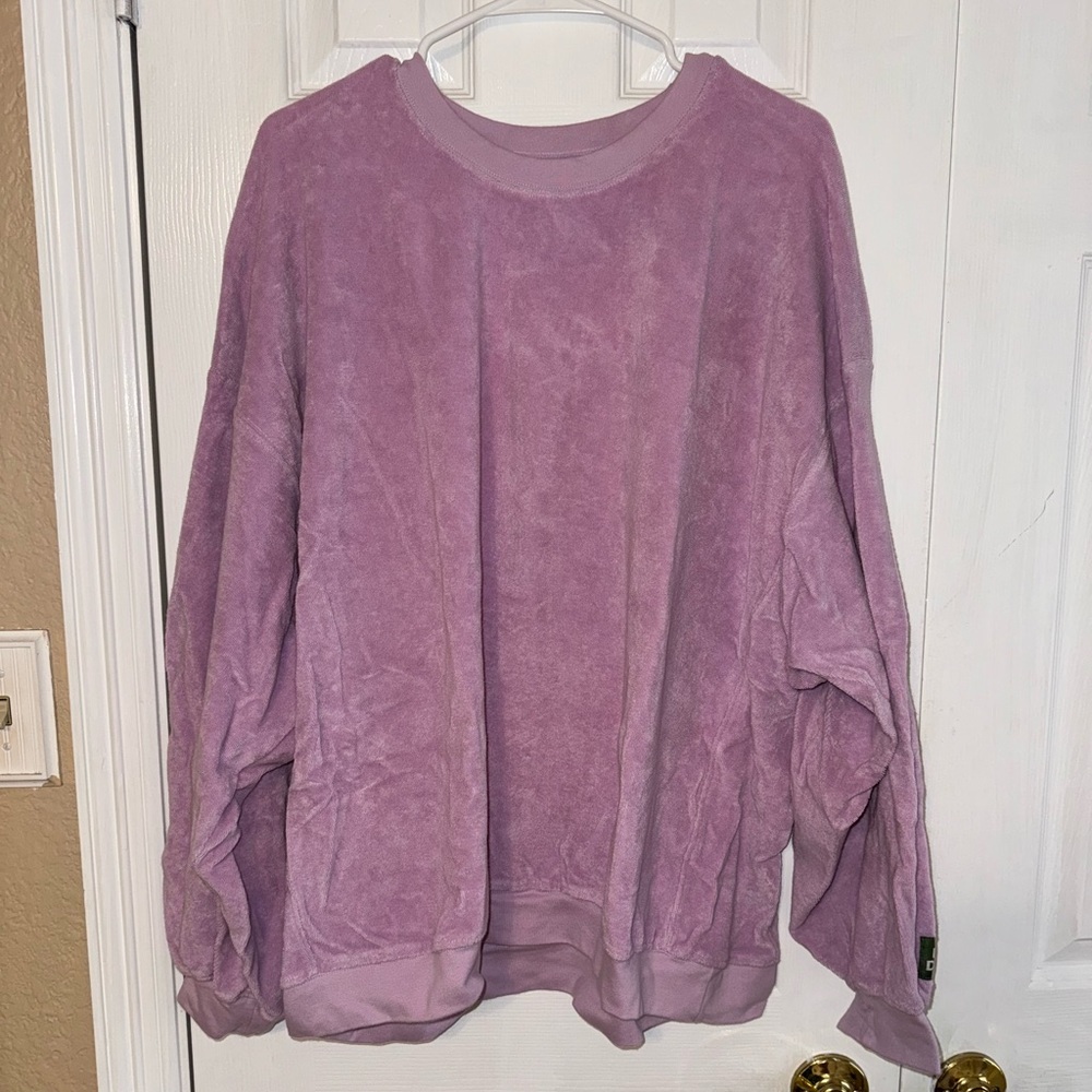 Daily Drills Lavender Terry Crewneck